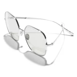 Chanel - Square Sunglasses - Silver Light Gray - Chanel Eyewear - Avvenice