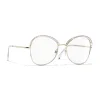 Chanel - Square Sunglasses - Gold Transparent - Chanel Eyewear - Avvenice