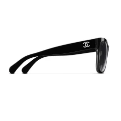 Chanel - Square Sunglasses - Black Gray - Chanel Eyewear - Avvenice