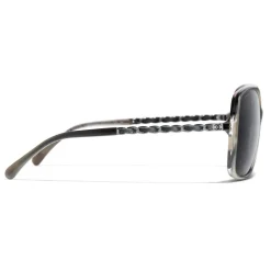 Chanel - Square Sunglasses - Gray - Chanel Eyewear - Avvenice