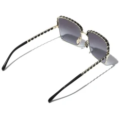 Chanel - Square Sunglasses - Light Gray - Chanel Eyewear - Avvenice
