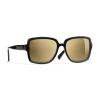 Chanel - Square Sunglasses - Black Gold Glitter - Chanel Eyewear - Avvenice
