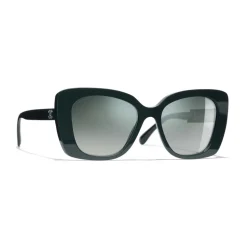 Chanel - Square Sunglasses - Dark Green Mirror - Chanel Eyewear - Avvenice