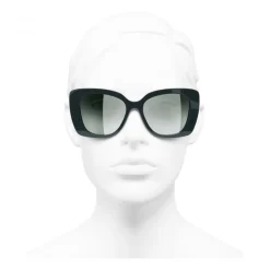 Chanel - Square Sunglasses - Dark Green Mirror - Chanel Eyewear - Avvenice