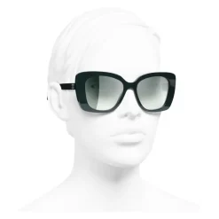Chanel - Square Sunglasses - Dark Green Mirror - Chanel Eyewear - Avvenice