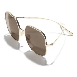 Chanel - Square Sunglasses - Gold Brown - Chanel Eyewear - Avvenice