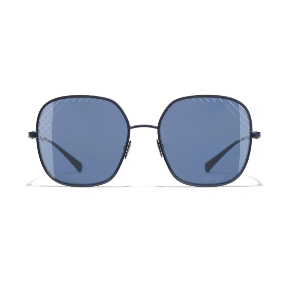 Chanel - Square Sunglasses - Blue - Chanel Eyewear - Avvenice
