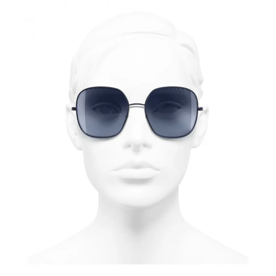 Chanel - Square Sunglasses - Blue - Chanel Eyewear - Avvenice