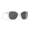 Chanel - Square Sunglasses - White Gray - Chanel Eyewear - Avvenice