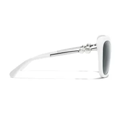Chanel - Square Sunglasses - White Gray - Chanel Eyewear - Avvenice