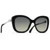 Chanel - Square Sunglasses - Black Gray Gradient - Chanel Eyewear - Avvenice