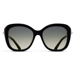 Chanel - Square Sunglasses - Black Gray Gradient - Chanel Eyewear - Avvenice