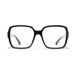 Chanel - Square Sunglasses - Black Transparent - Chanel Eyewear - Avvenice