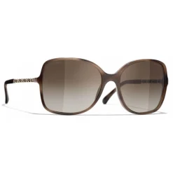 Chanel - Square Sunglasses - Tortoise Brown - Chanel Eyewear - Avvenice