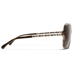 Chanel - Square Sunglasses - Tortoise Brown - Chanel Eyewear - Avvenice