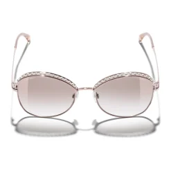 Chanel - Square Sunglasses - Pink Gold - Chanel Eyewear - Avvenice