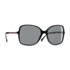 Chanel - Square Sunglasses - Black Red Gray - Chanel Eyewear - Avvenice