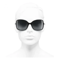 Chanel - Square Sunglasses - Black Red Gray - Chanel Eyewear - Avvenice