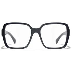 Chanel - Square Sunglasses - Dark Blue Transparent - Chanel Eyewear - Avvenice