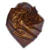 Chanel Vintage - Art Printed Silk Scarf - Brown - Silk Foulard - Luxury High Quality - Avvenice