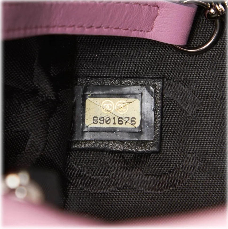 Chanel Vintage - Cambon Ligne Petit Bucket Bag - Pink Black - Leather Handbag - Luxury High Quality - Avvenice