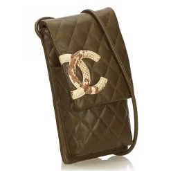 Chanel Vintage - Cambon Ligne Crossbody Bag - Brown - Leather Handbag - Luxury High Quality - Avvenice