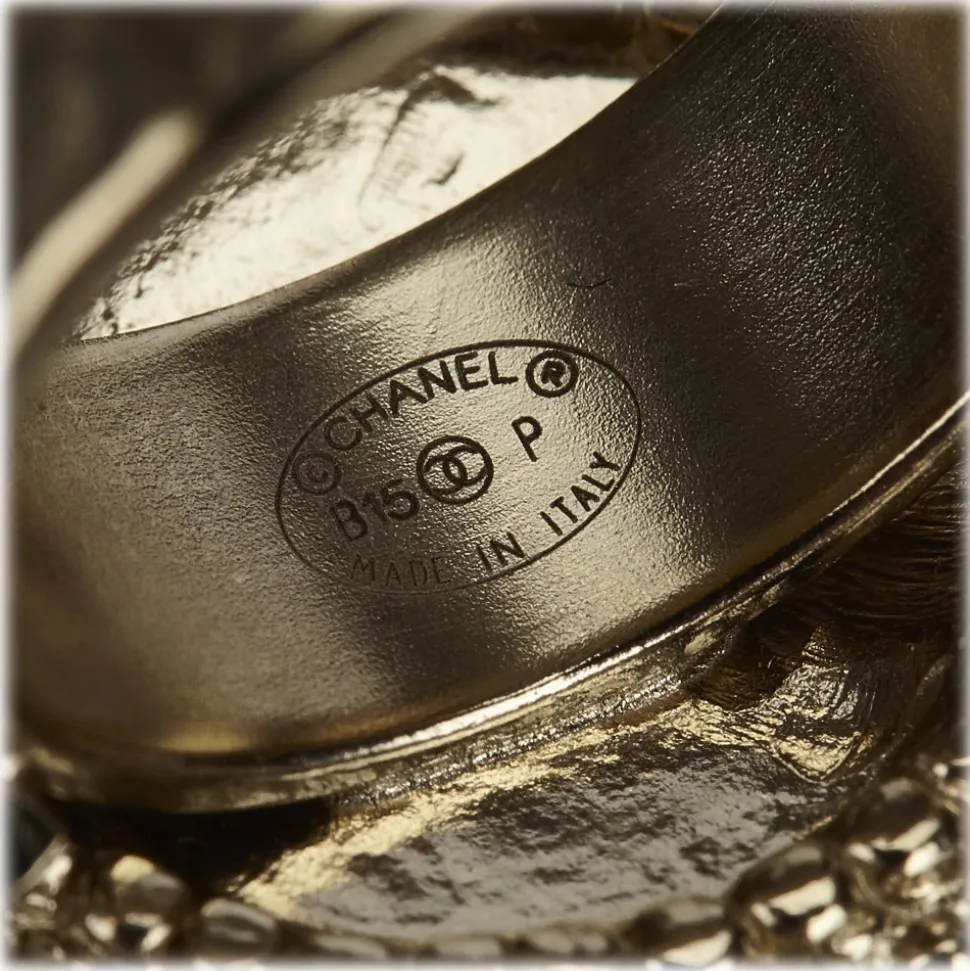 Chanel Vintage - Camellia Metallic Ring - Gold - Chanel Ring - Luxury High Quality - Avvenice