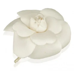 Chanel Vintage - Camellia Brooch - White Ivory - Brooch Chanel - Luxury High Quality - Avvenice
