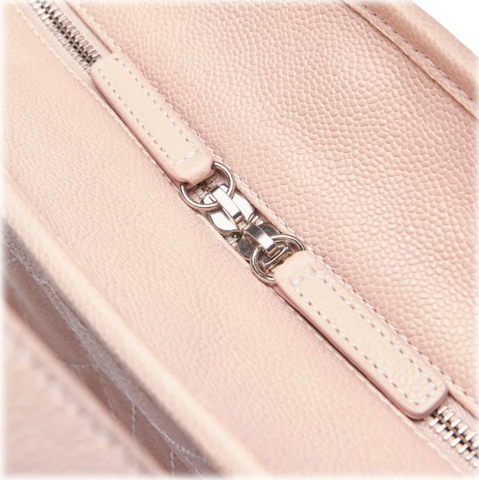 Chanel Vintage - Caviar Deauville Bowling Bag - Pink - Leather Handbag - Luxury High Quality - Avvenice