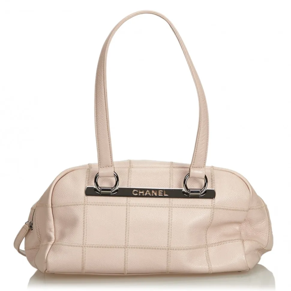 Chanel Vintage - Caviar Leather Shoulder Bag - White Ivory - Caviar Leather Handbag - Luxury High Quality - Avvenice