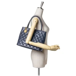 Chanel Vintage - Caviar Medallion Tote Bag - Blue - Caviar Leather Handbag - Luxury High Quality - Avvenice