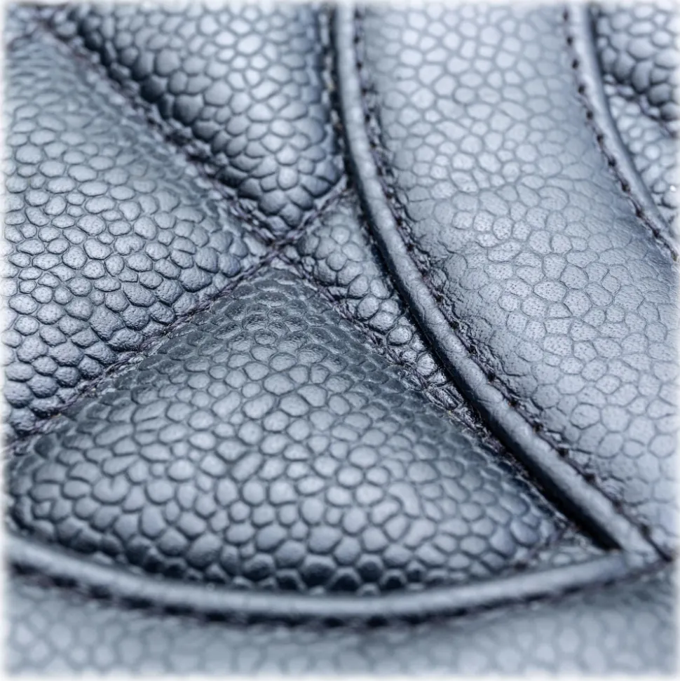 Chanel Vintage - Caviar Medallion Tote Bag - Blue - Caviar Leather Handbag - Luxury High Quality - Avvenice