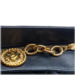 Chanel Vintage - Caviar Medallion Tote Bag - Blue - Caviar Leather Handbag - Luxury High Quality - Avvenice