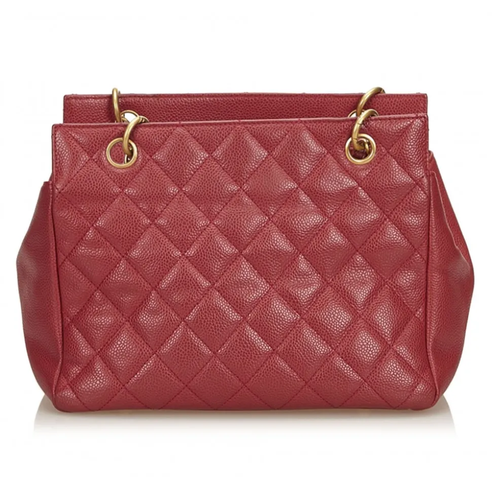 Chanel Vintage - Caviar Petit Timeless Shopping Tote Bag - Red - Caviar Leather Handbag - Luxury High Quality - Avvenice