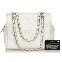Chanel Vintage - Caviar Petit Timeless Shopping Tote Bag - White Ivory - Caviar Leather Handbag - Luxury High Quality - Avvenice