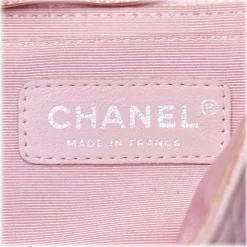 Chanel Vintage - CC Heart Printed Cotton Medium Flap Bag - Pink - Leather & Cotton Handbag - Luxury High Quality - Avvenice