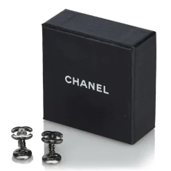 Chanel Vintage - CC No. 5 Drop Earrings - Silver - Earrings Chanel - Luxury High Quality - Avvenice