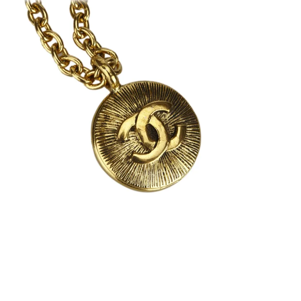 Chanel Vintage - CC Pendant Necklace - Gold - Necklace Chanel - Luxury High Quality - Avvenice