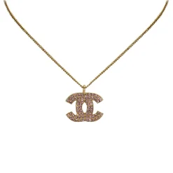 Chanel Vintage - CC Rhinestone Necklace - Gold - Necklace Chanel - Luxury High Quality - Avvenice