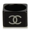 Chanel Vintage - CC Ring - Black White - Chanel Ring - Luxury High Quality - Avvenice