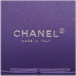 Chanel Vintage - Classic Maxi Lambskin Leather Double Flap Bag - Purple - Leather and Lambskin Handbag - Luxury High Quality - Avvenice
