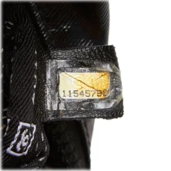 Chanel Vintage - Coated Canvas Sport Line Shoulder Bag - Black - Leather and Canvas Handbag - Luxury High Quality - Avvenice