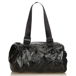 Chanel Vintage - Coated Canvas Sport Line Shoulder Bag - Grey - Leather and Wool Handbag - Luxury High Quality - Avvenice