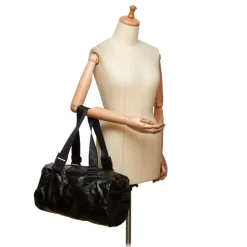 Chanel Vintage - Coated Canvas Sport Line Shoulder Bag - Grey - Leather and Wool Handbag - Luxury High Quality - Avvenice