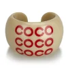 Chanel Vintage - Coco Resin Ring - White Ivory - Chanel Ring - Luxury High Quality - Avvenice
