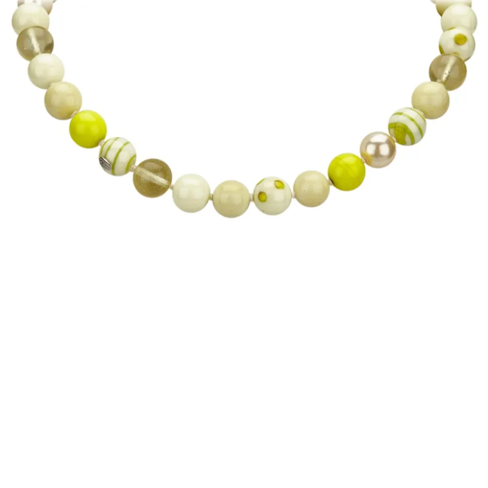 Chanel Vintage - Faux Pearl Necklace - Yellow White - Pearl Necklace Chanel - Luxury High Quality - Avvenice