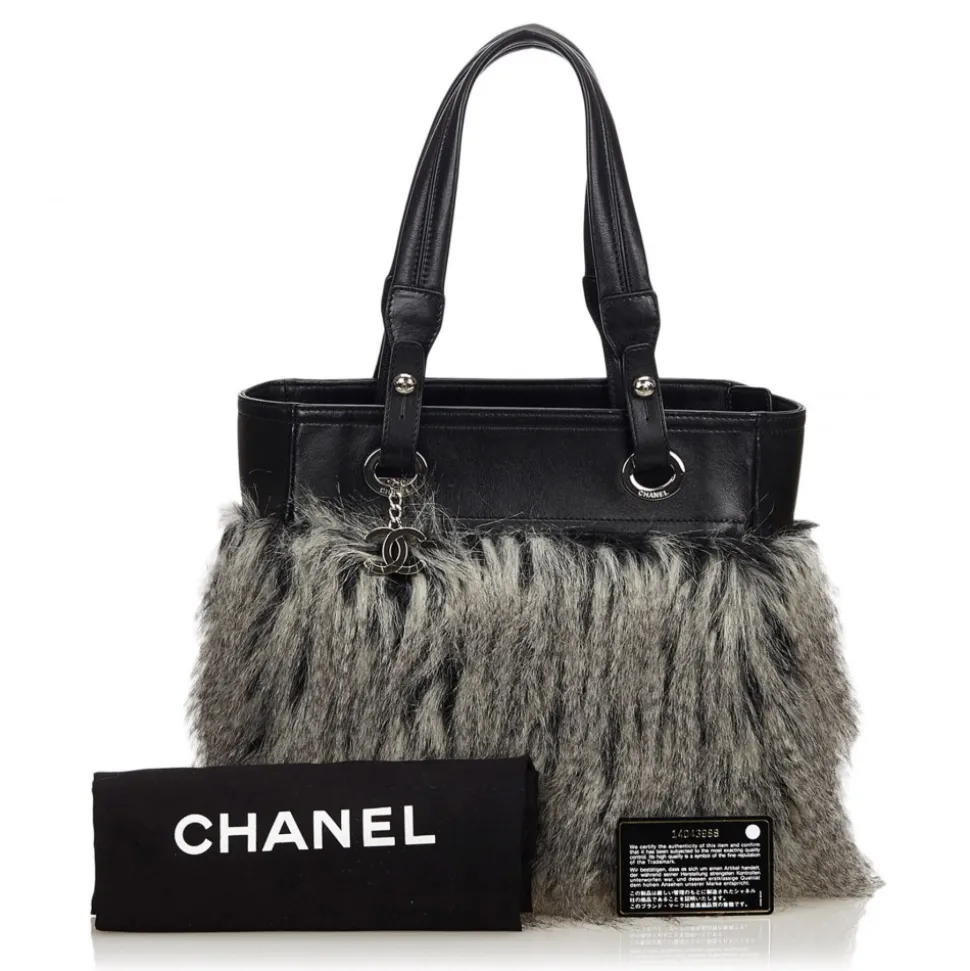 Chanel Vintage - Fur Fantasy Handbag - Black - Fur Handbag - Luxury High Quality - Avvenice