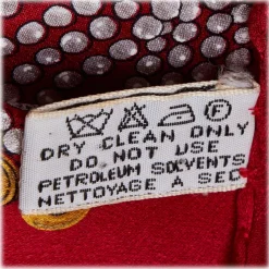 Chanel Vintage - Gem Printed Silk Scarf - Red - Silk Foulard - Luxury High Quality - Avvenice