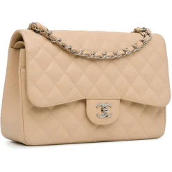 Chanel Vintage - Jumbo Classic Caviar Double Flap - Brown - Leather and Lambskin Handbag - Luxury High Quality - Avvenice