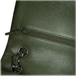 Chanel Vintage - Jumbo Classic Caviar Double Flap - Green - Leather and Lambskin Handbag - Luxury High Quality - Avvenice